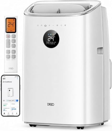 7500 BTU Portable Air Conditioner, 3-in-1 Cooling, Fan & Dehumidifier, Smart App, Voice & Remote Control, Universal Window Kit