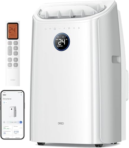 12000 BTU Portable Air Conditioner, 3-in-1 Cooling, Fan & Dehumidifier, Smart App, Voice & Remote Control, Universal Window Kit