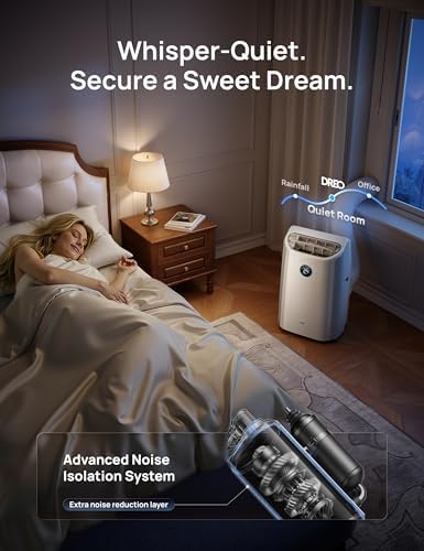 12000 BTU Portable Air Conditioner, 3-in-1 Cooling, Fan & Dehumidifier, Smart App, Voice & Remote Control, Universal Window Kit